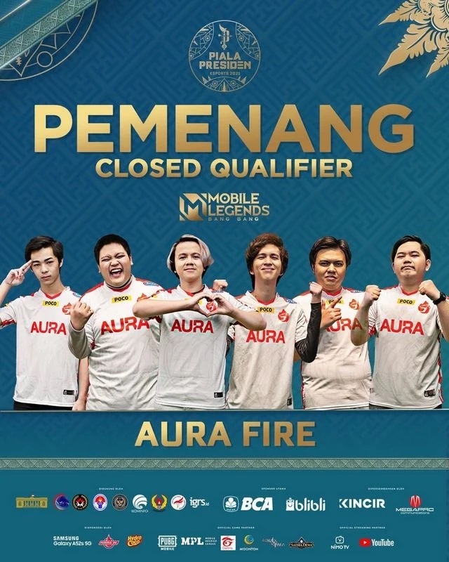 Aura Fire Sang Juara Ajang Turnamen Piala Presiden Esports 2021