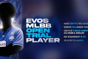Open Trial EVOS Khusus Divisi MLBB. Begini Syaratnya